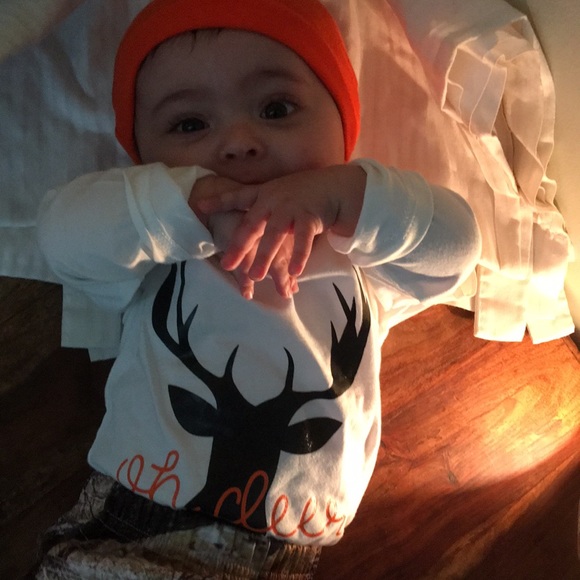 🚜New 🚜 Ooh deer 🦌 baby outfit - Picture 2 of 7